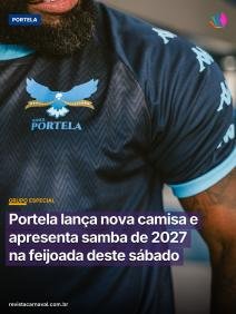 O manto sagrado da maior campeã do carnaval ganha uma nova roupagem dourada para celebrar sua história de glórias. Nes