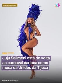 A Marquês de Sapucaí vai reencontrar um brilho especial com o retorno de Juju Salimeni ao pavilhão da Unidos da Tijuca n