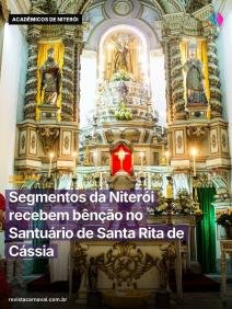 A fé e o samba caminharam de mãos dadas no Centro do Rio para abençoar a jornada rumo ao próximo desfile. Os segmentos