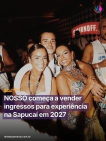 O templo do samba já começa a desenhar o cenário de luxo e celebração para o espetáculo de 2027. O camarote NOSSO deu a