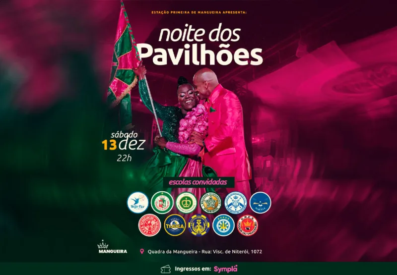 Mangueira abre Palácio do Samba para noite de exaltação aos Pavilhões do Grupo Especial