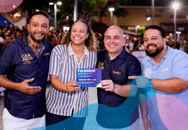 Liga RJ e Centro Universitário Celso Lisboa celebram a entrega de bolsas integrais para mestres de bateria da Série Ouro