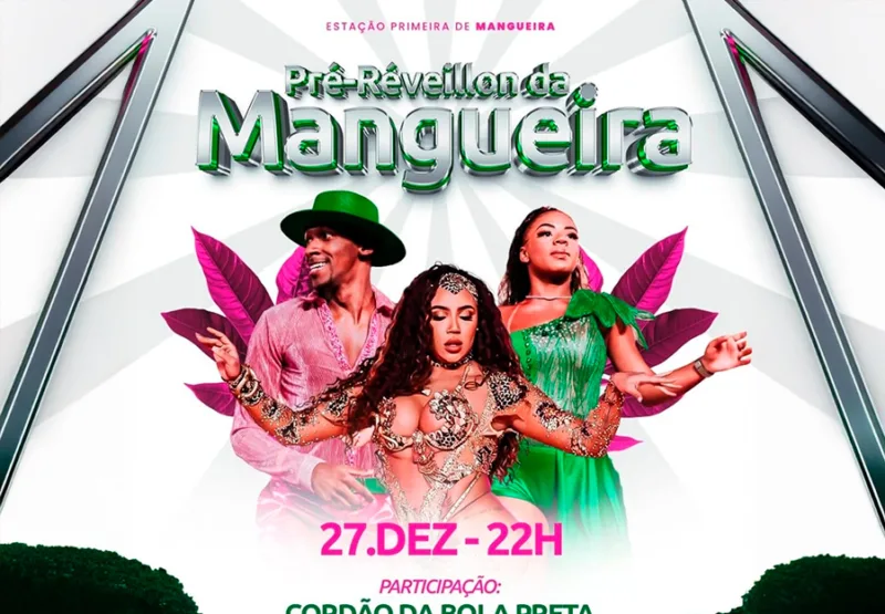 Mangueira e Cordão da Bola Preta celebram a chegada de 2026 com o maior Pré-Réveillon do Rio