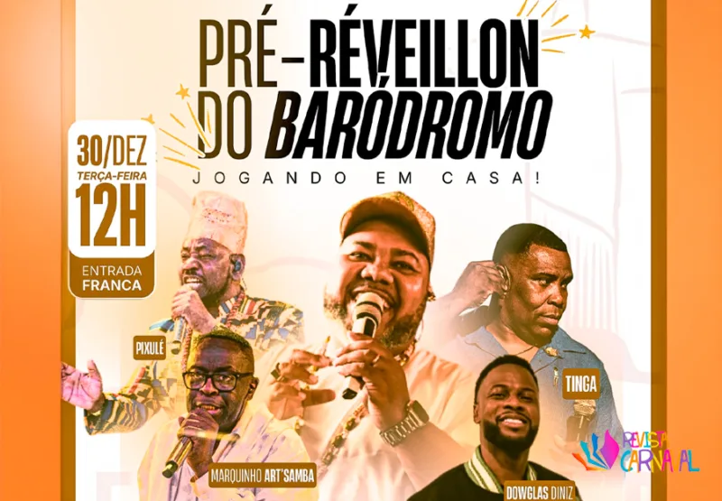 Pré-réveillon do Baródromo: roda de samba com Grupo SER