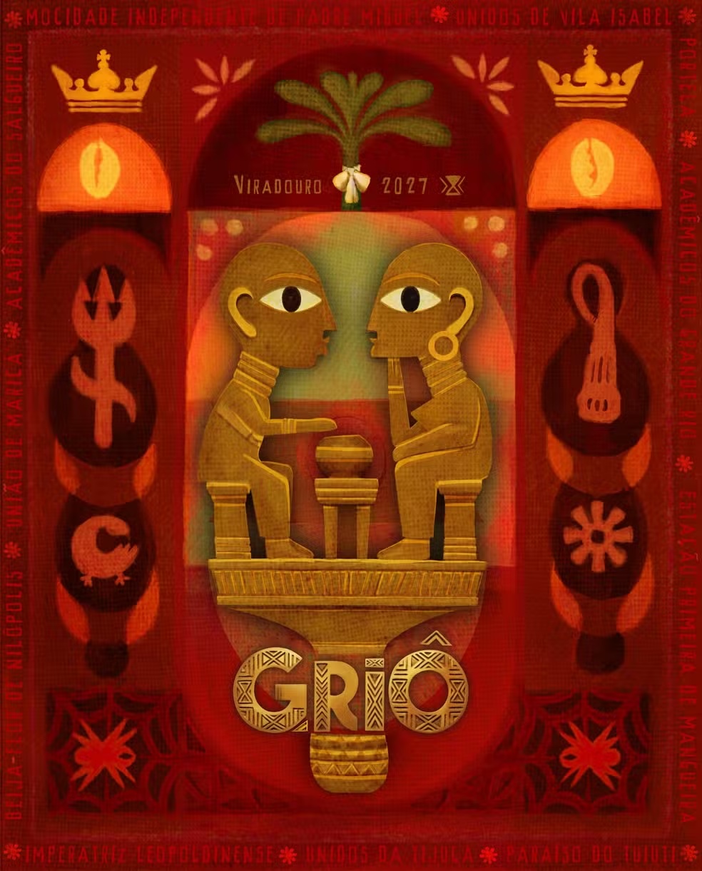 Cartaz do enredo Griô — Unidos do Viradouro 2027