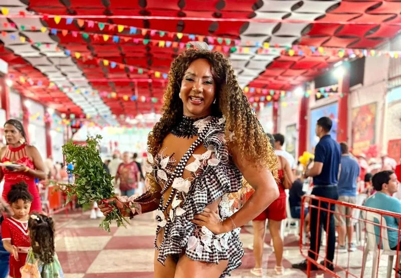 Lili Tudão celebra centenário da Estácio de Sá com figurinos inspirados em enredos marcantes