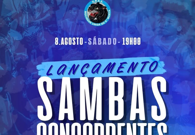 Santa Marta apresenta sambas concorrentes e novo mestre-sala em festa neste sábado, 08